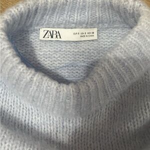 Zara Light Blue Knit Sweater